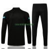 Inter Milan Ensemble Sweat d'Entraînement Quarter-Zip 21-22 Noire Pour Homme